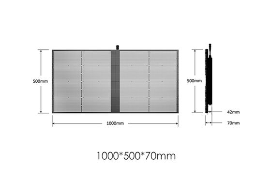높은 광도 실내 옥외 SMD P2.84 P20 풀 컬러 영상 벽 유리제 LED 메시