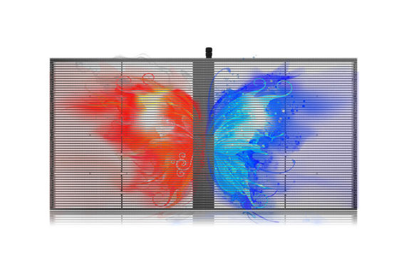 높은 광도 실내 옥외 SMD P2.84 P20 풀 컬러 영상 벽 유리제 LED 메시