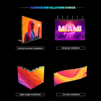 7680Hz P2.976 스테이지 교회 콘서트 이벤트 텐탈라 실내외 임대 LED 화면 임대
