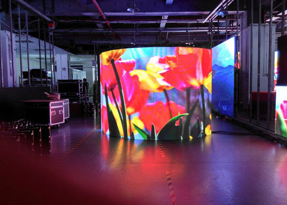 풀 컬러 에너지 절약 가동 가능한 LED 스크린 LED 단계 커튼 스크린 4mm 화소