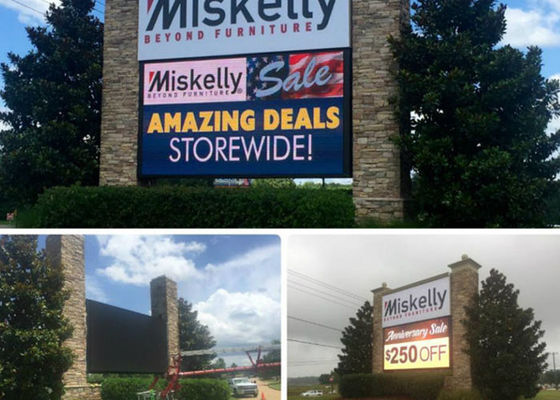 IP65 RGB 학교를 위한 정체되는 옥외 LED 게시판 P20 풀 컬러 발광 다이오드 표시