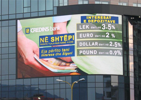 높은 광도 옥외 광고 발광 다이오드 표시 스크린에 의하여 구부려지는 영상 스크린