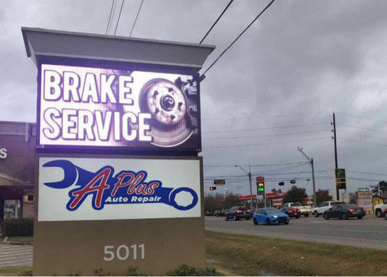 정면 오프닝 내각을 가진 옥외 두 배 옆 정면 접근 발광 다이오드 표시 HD P4