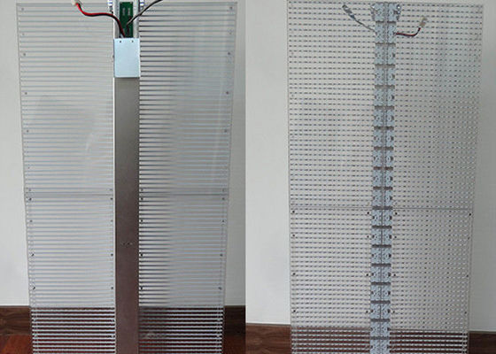 70% 투명한 발광 다이오드 표시 P3.9mm 유리벽 LED 스크린 라이트급 선수