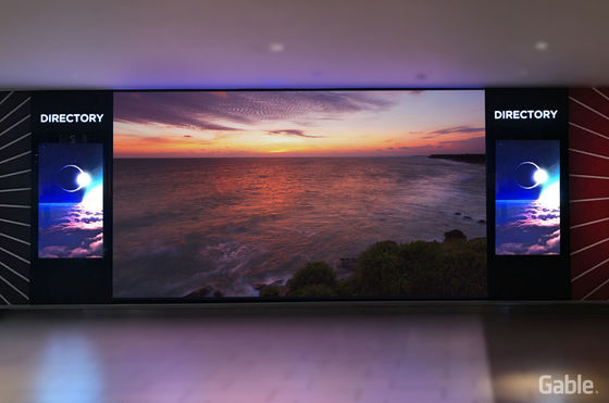 5500 cd/m2 P10 가득 찬 리드된 컬러 빌보드 290W/m2 철 철강 내각