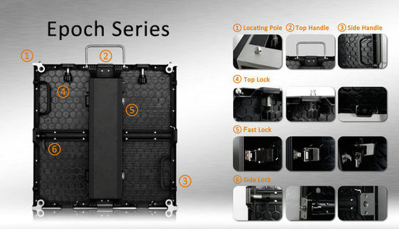 280W/M2 P3.91 1200 알 임대 LED 디스플레이 500*1000mm