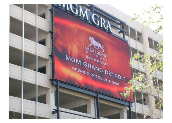 7500 알 고정된 야외 LED는 16 밀리미터 화소 경기장 LED 화면을 드러냅니다