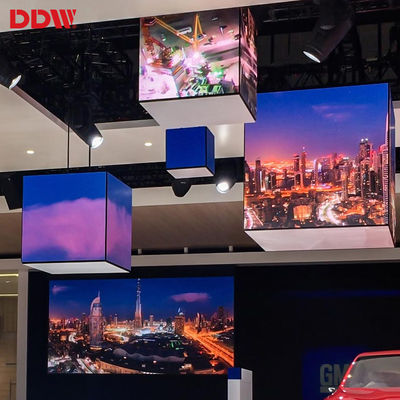 실내 관례 P2.5mm는 마술 입방체, 영상 스크린에 의하여 지도된 입방체 전시를 지도했습니다