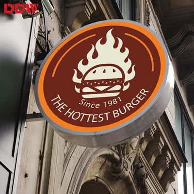 옥외 P4.68 둥근 LED 표시, 원형 지도된 로고 전시